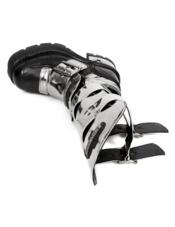 New Rock HIGH BOOT METALLIC M-1515-C3 Clearance