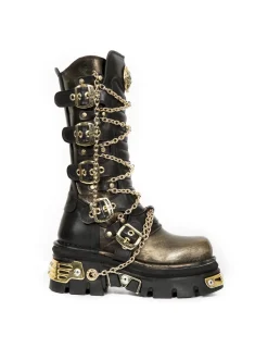 New Rock HIGH BOOT METALLIC M-1013-C3 Outlet