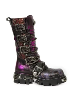 New Rock HIGH BOOT METALLIC M-1013-CZ69 Clearance
