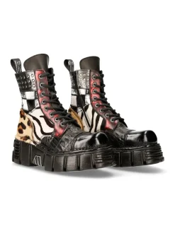 New Rock M-MILI245-S1 ANKLE BOOT TOWER WITH LACES Discount