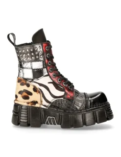 New Rock M-MILI245-S1 ANKLE BOOT TOWER WITH LACES Discount