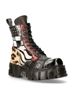 New Rock M-MILI245-S1 ANKLE BOOT TOWER WITH LACES Discount