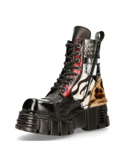 New Rock M-MILI245-S1 ANKLE BOOT TOWER WITH LACES Discount