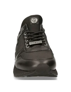 New Rock SHOE BLACK CHRONO WITH LACES M-CHRONO002-C14 Clearance