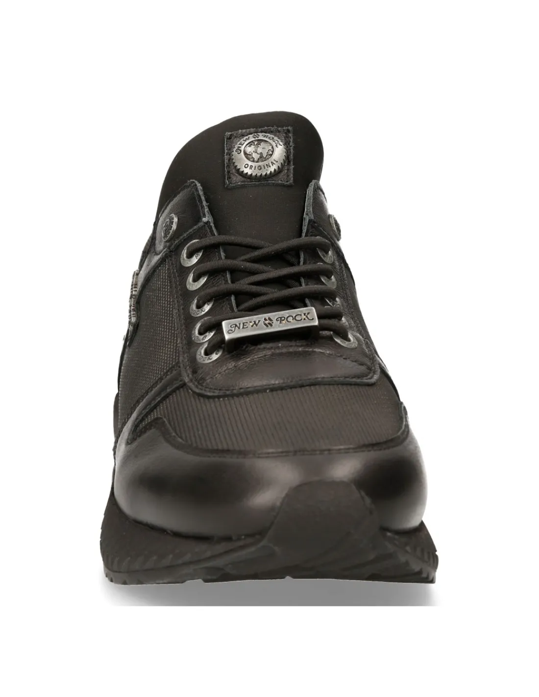 New Rock SHOE BLACK CHRONO WITH LACES M-CHRONO002-C14 Clearance