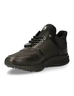 New Rock SHOE BLACK CHRONO WITH LACES M-CHRONO002-C14 Clearance