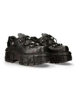 New Rock SHOE BLACK IMPERFECT WITH LACES M-233-C4 Discount