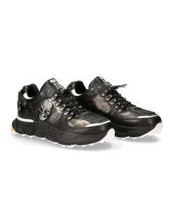 New Rock SHOE BLACK SPIDER WITH LACES M-CHRONO005-S5 Outlet