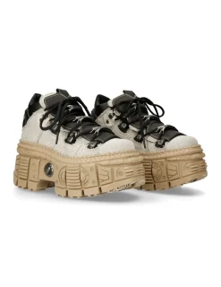 New Rock SHOE BLACK TANK WITH LACES M-WALL106-V9 New