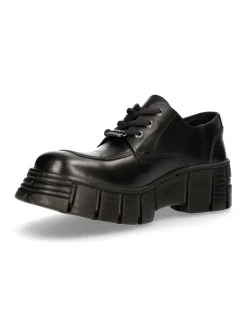 New Rock SHOE BLACK TOWER WITH LACES M-WALL042-S1 New