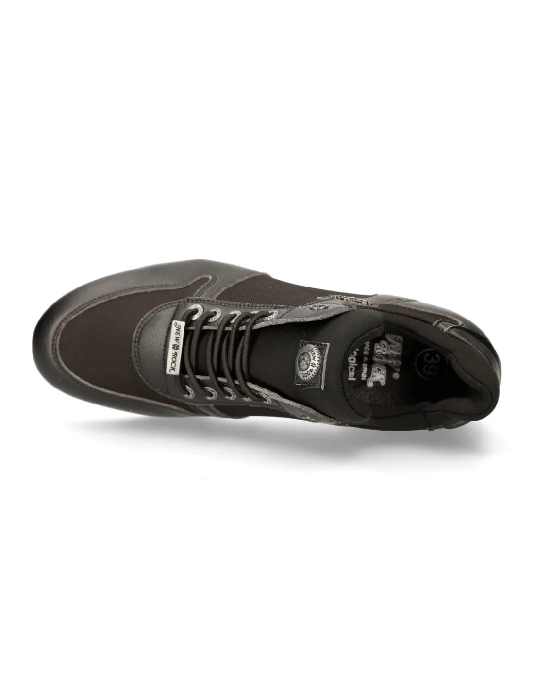 New Rock SKEAKER BLACK TPU WITH LACES M-CHRONO002-V24 Outlet