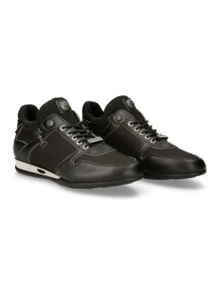 New Rock SNEAKER BLACK HYBRID WITH LACES M-CHRONO002-V22 Clearance