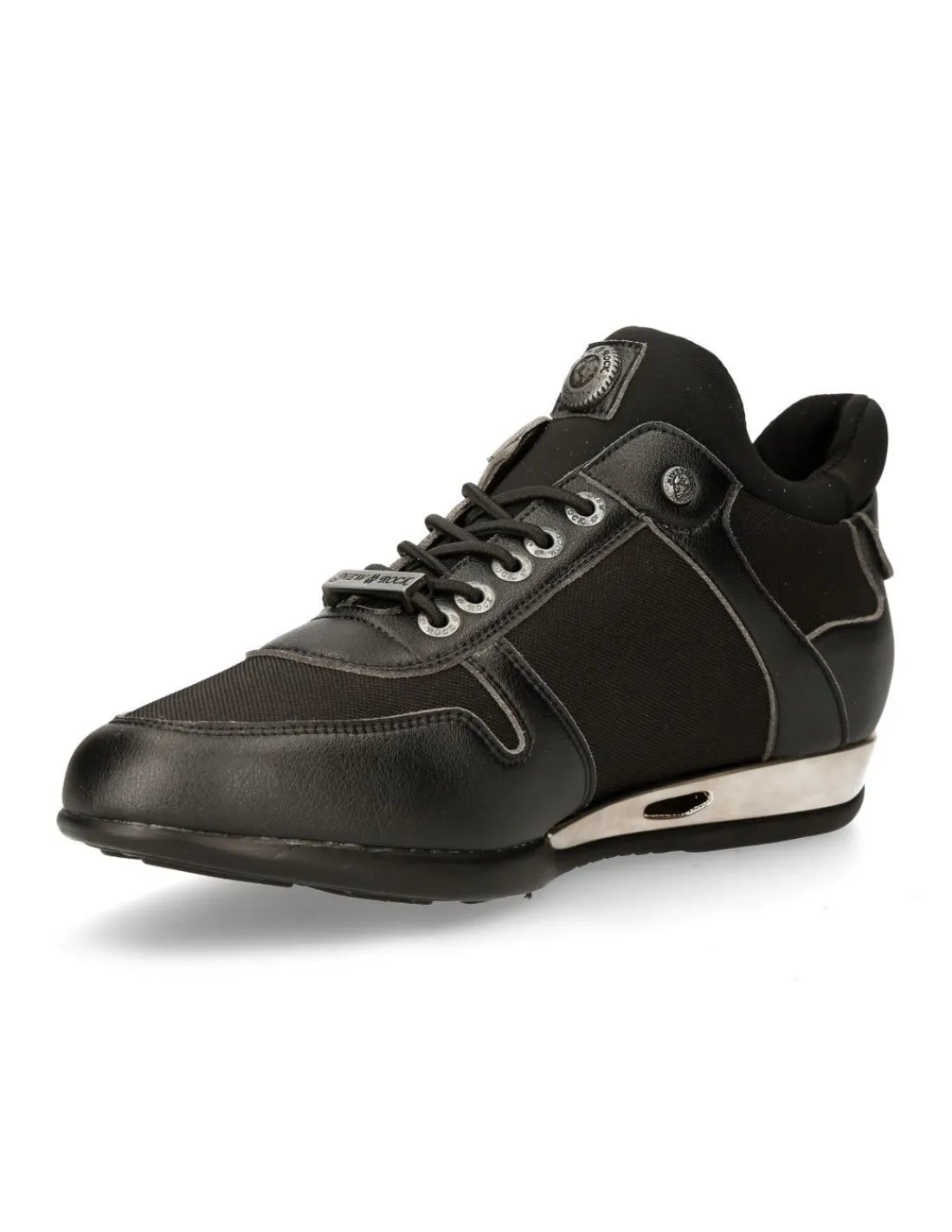 New Rock SNEAKER BLACK HYBRID WITH LACES M-CHRONO002-V22 Clearance