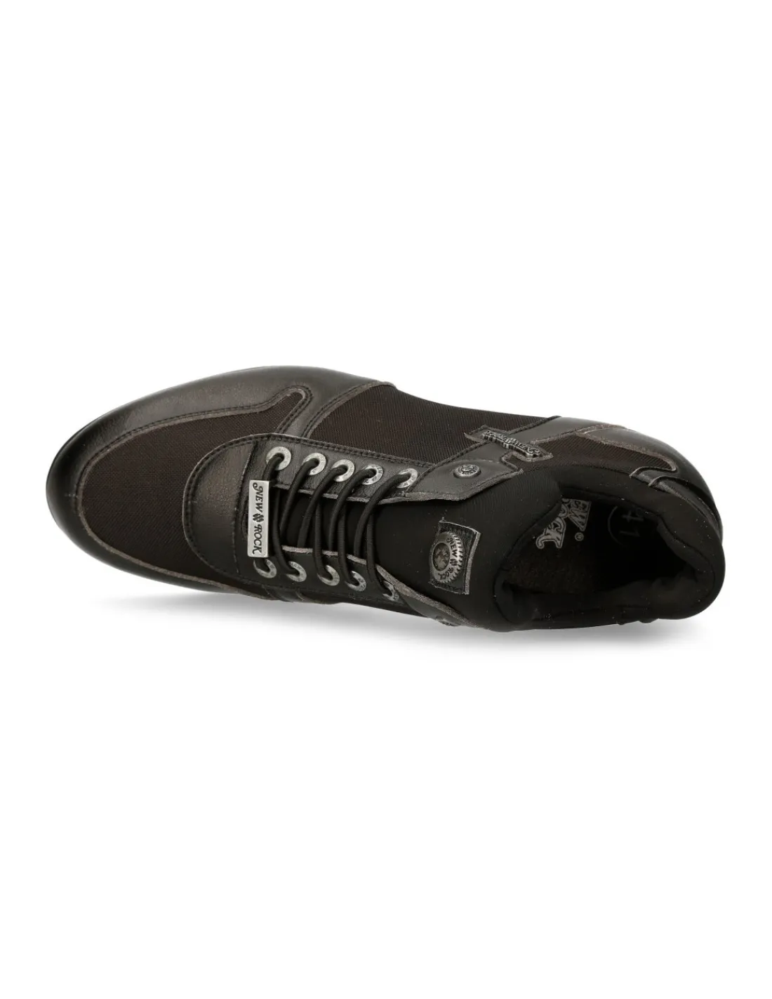 New Rock SNEAKER BLACK HYBRID WITH LACES M-CHRONO002-V22 Clearance